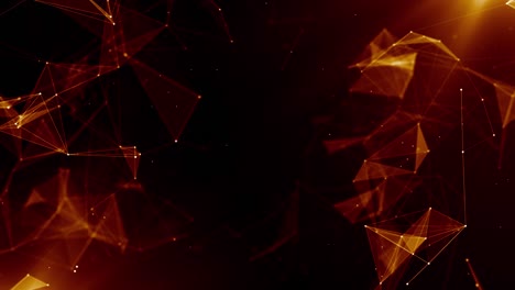plexus abstracto de red títulos de tecnología ciencia de fondo bucle