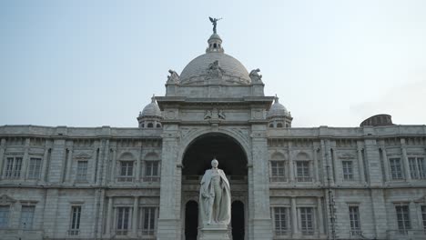 victoria memorial, kolkata: historic landmark with intricate architecture and a bird