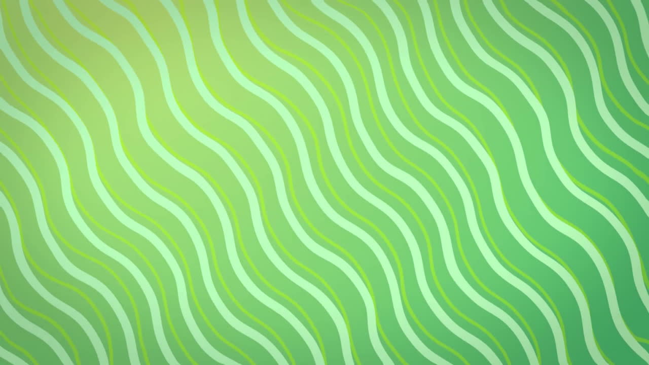 animación de líneas que se mueven sobre un fondo verde