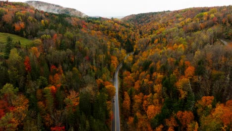 El-Follaje-De-Otoño-En-New-Hampshire-Desde-Una-Vista-Aérea.