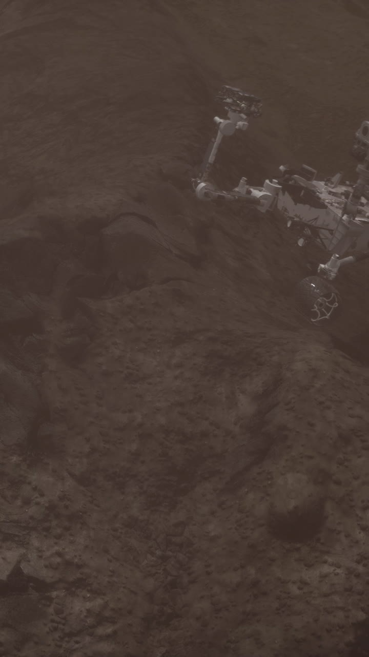 el rover de marte en la superficie marciana