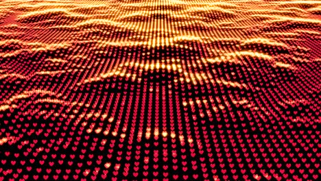 corazones rojos. feliz día de san valentín fondo. renderización 3d