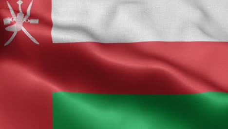 waving loop 4k national flag of oman