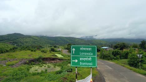 lonavala direction board closeup view