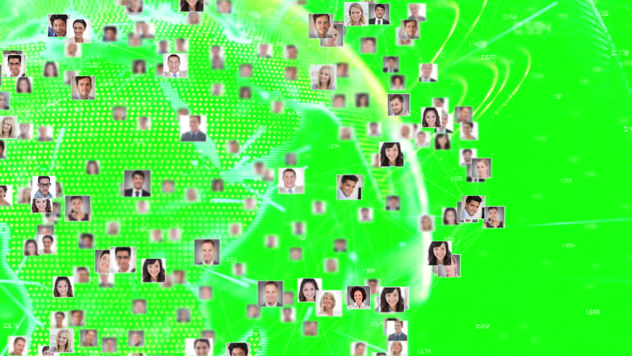 animación gráfica digital pantalla verde