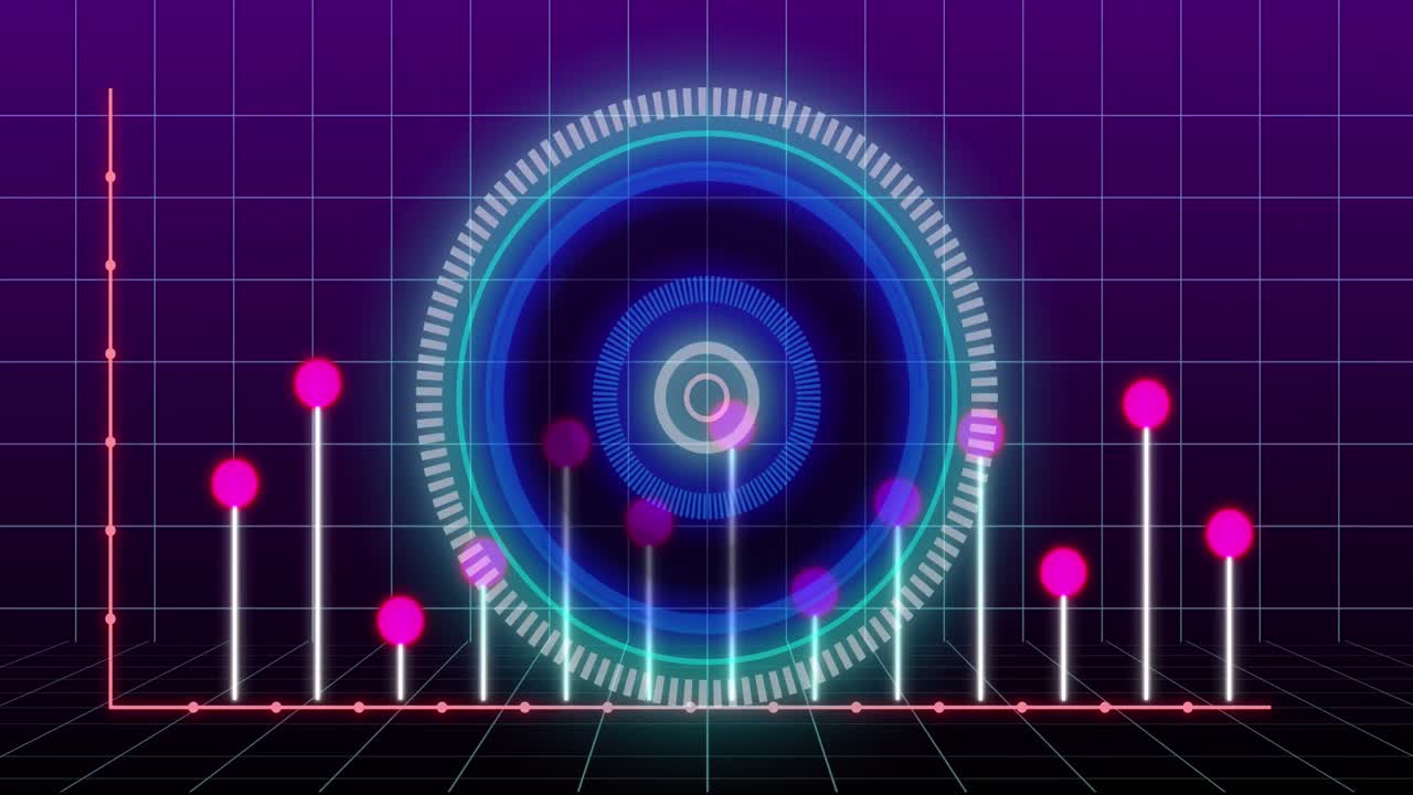 재무 데이터 처리에 대한 애니메이션과 그리드 상의 범위 스캔