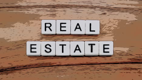 real estate lettering, text, scrabble typography, font, drawing illustration