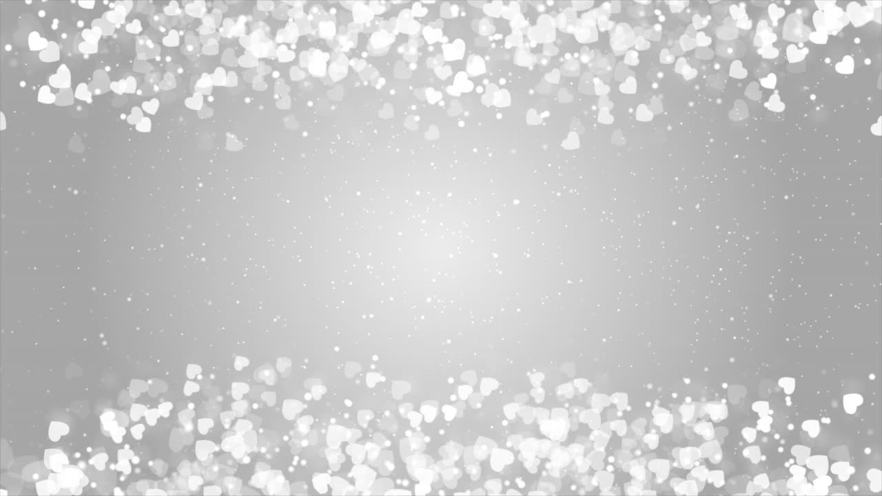 Abstract Silver Heart Background