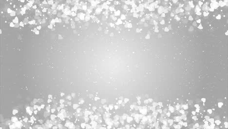 abstract silver heart background