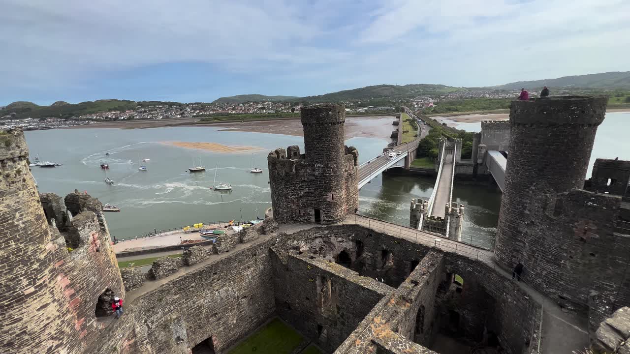 Harbor Seaside View from Conwy Castle Wales