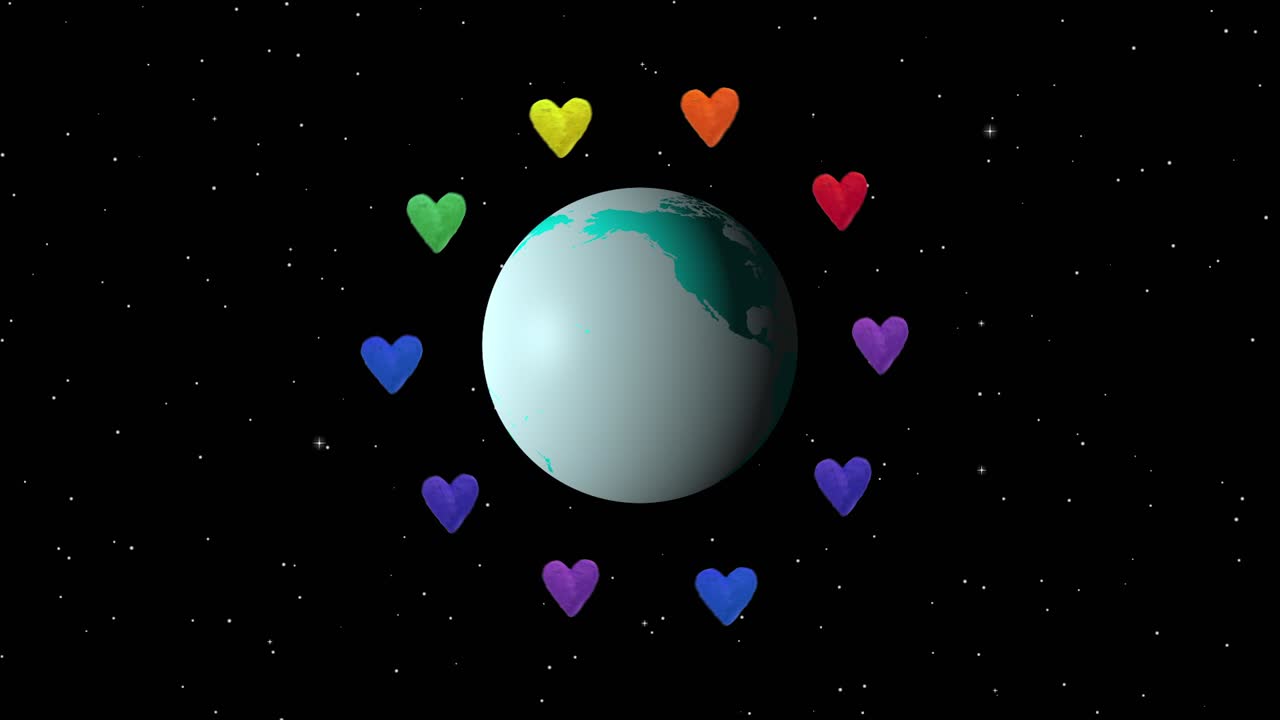 Spinning globe animation showing corona virus (covid-19) outbreaks and worldwide efforts to contain the pandemic