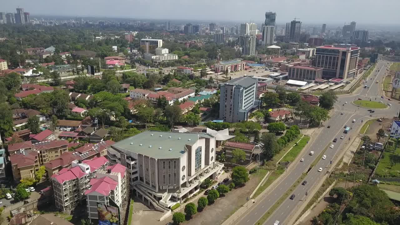 vista aérea de nairobi, kenia
