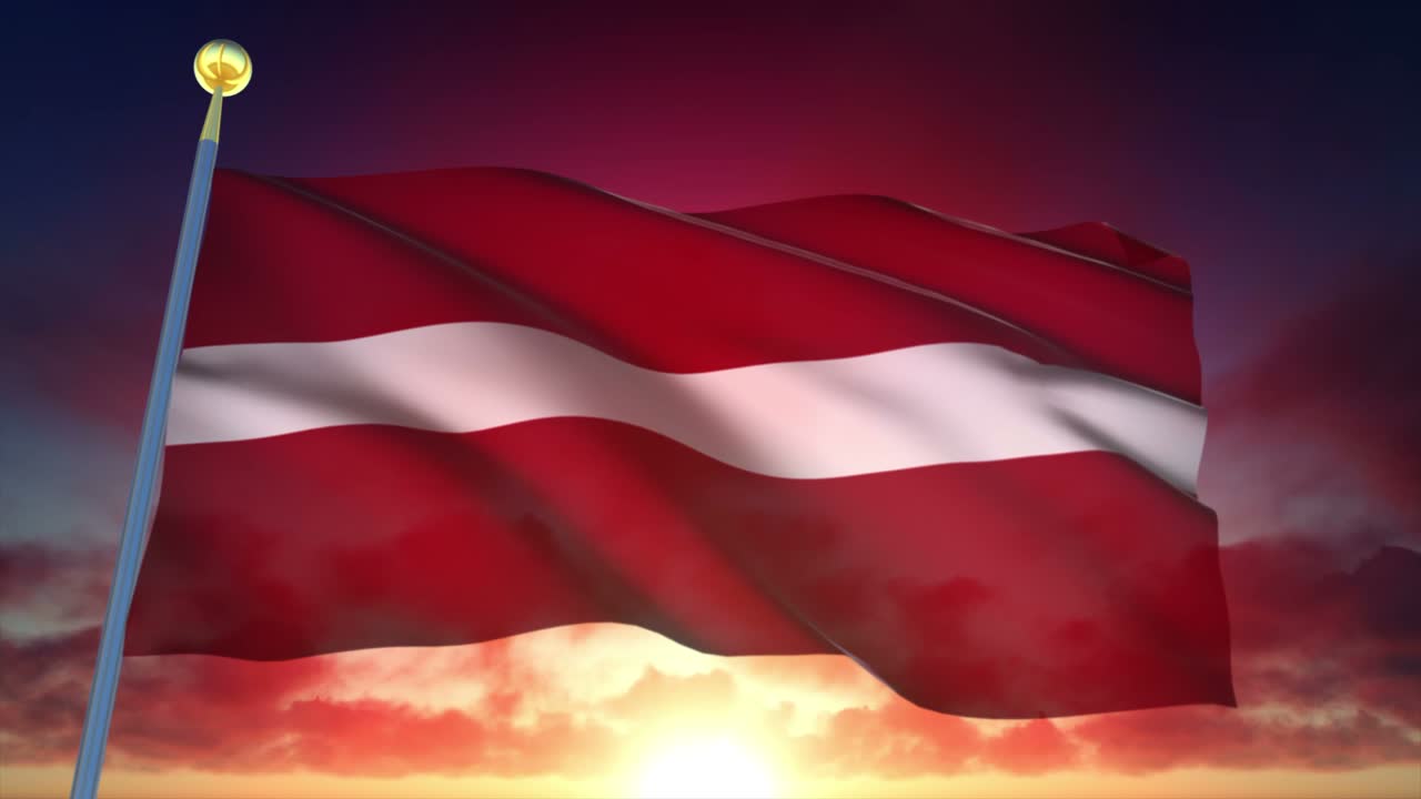 4k 고도로 상세한 라트비아의 발 loopable