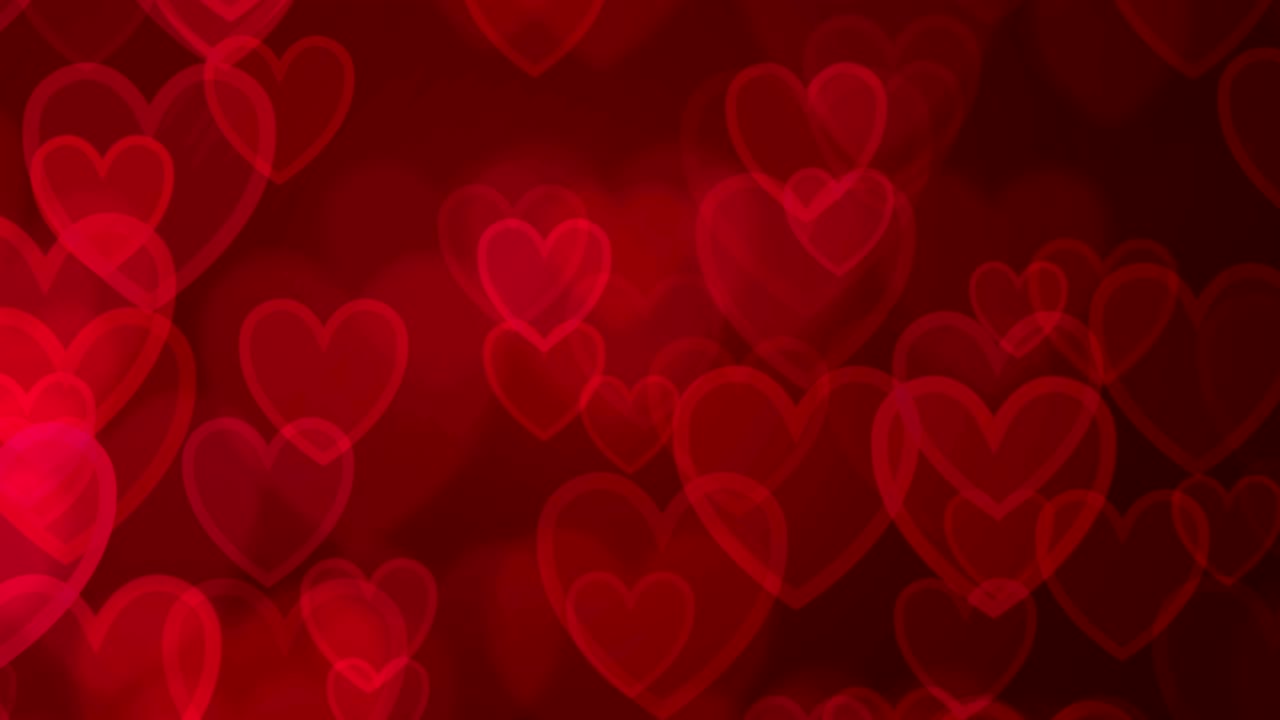el fondo de los corazones rojos de san valentín