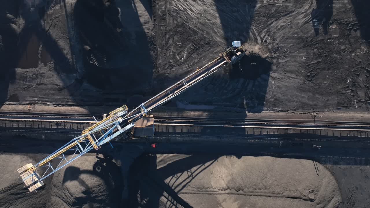 Bucket-wheel excavator at coal mine