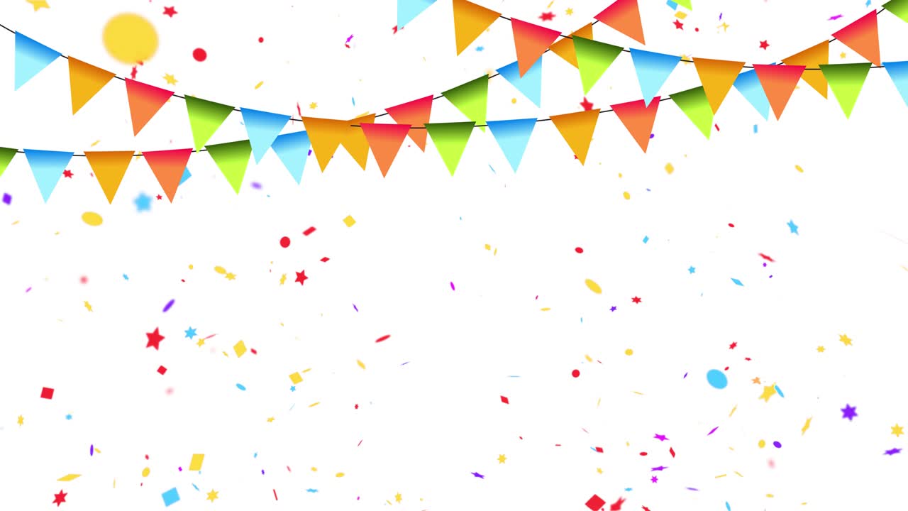 balones de color azul, blanco y dorado de 4k fondo de confeti dorado con espacio para su texto.