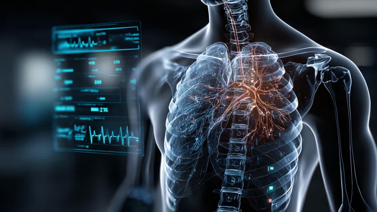 Un'Esplorazione Dettagliata del Sistema Respiratorio Umano: Dalla Funzionalità Polmonare alla Visualizzazione dei Segni Vitali in un Contesto di Salute Digitale