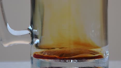 close up steady shot tea aromas shag off in hot water