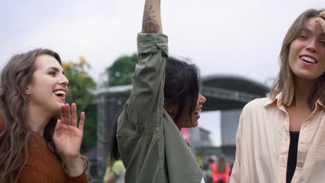 Grupo-De-Amigos-Bailando-Juntos-En-El-Festival-De-Música.