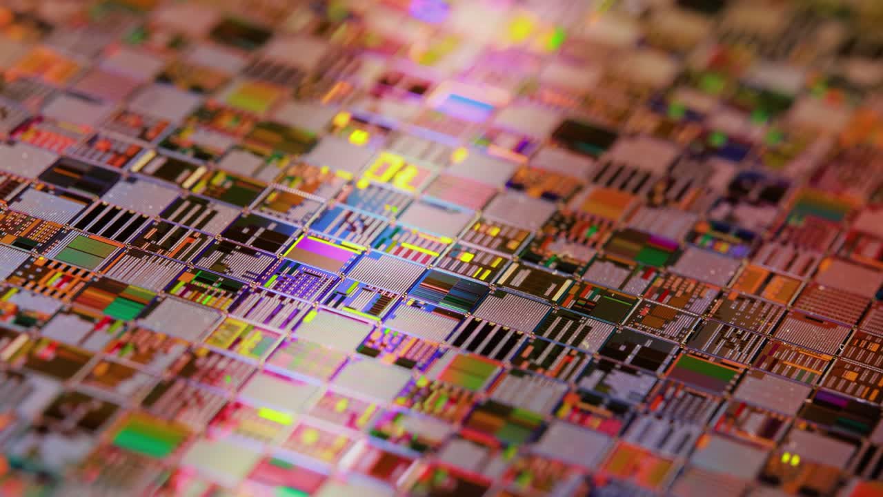 마이크로  웨이퍼의 근접 시각