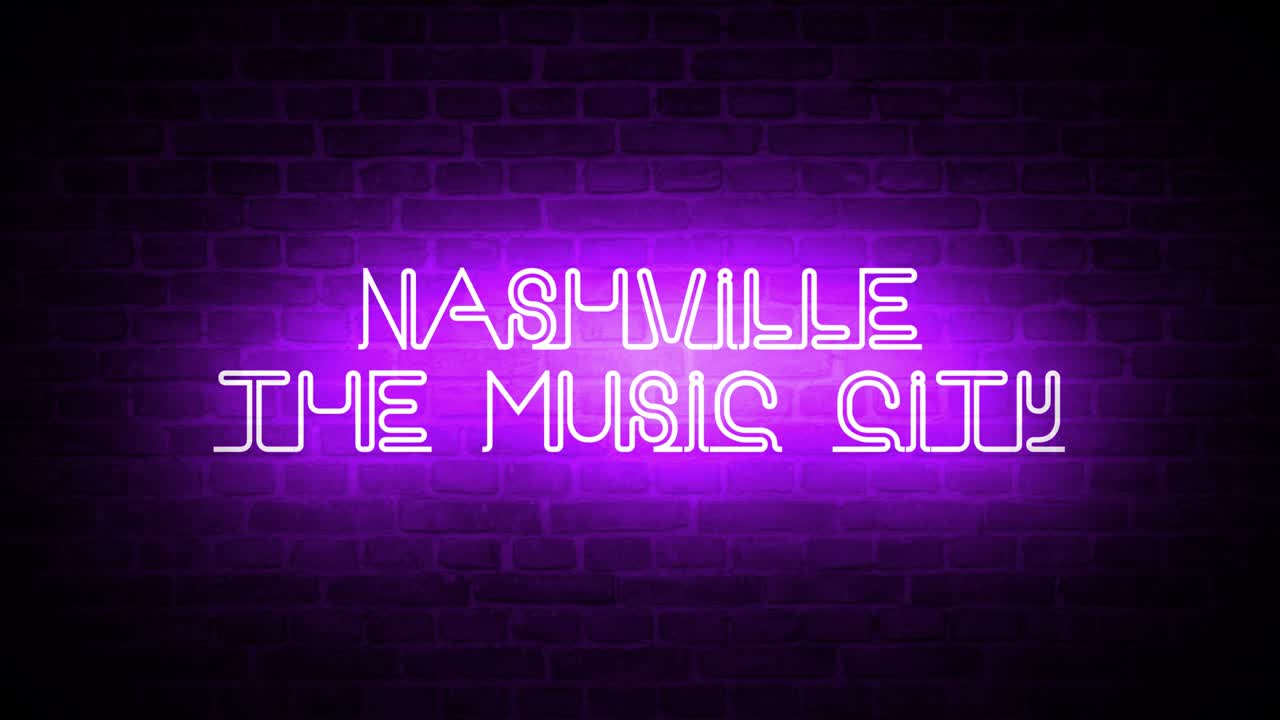 Um letreiro de néon: Nashville, A Cidade da Música