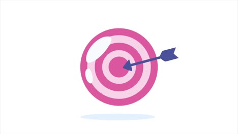 pink target with arrow