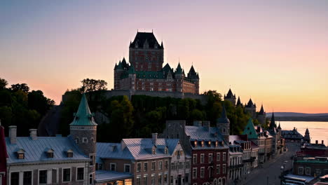 citadel of quebec at sunrise/sunset
