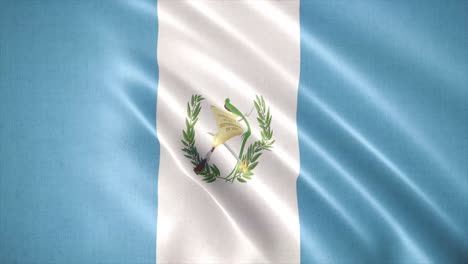 bandera realista ondeando de guatemala, animación de fondo de la bandera