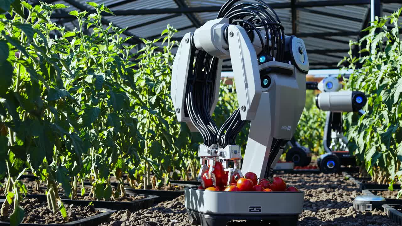 Robot Harvesting Tomatoes in a Greenhouse