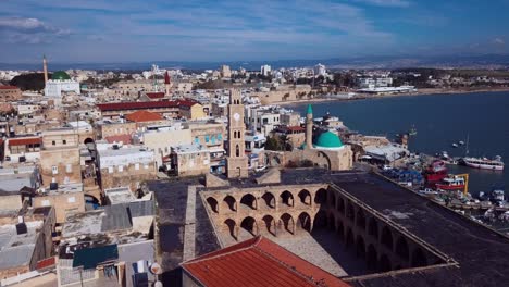 city akko, israel, aerial view