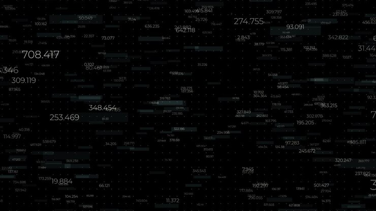 Digital Data - Dark Background Loop