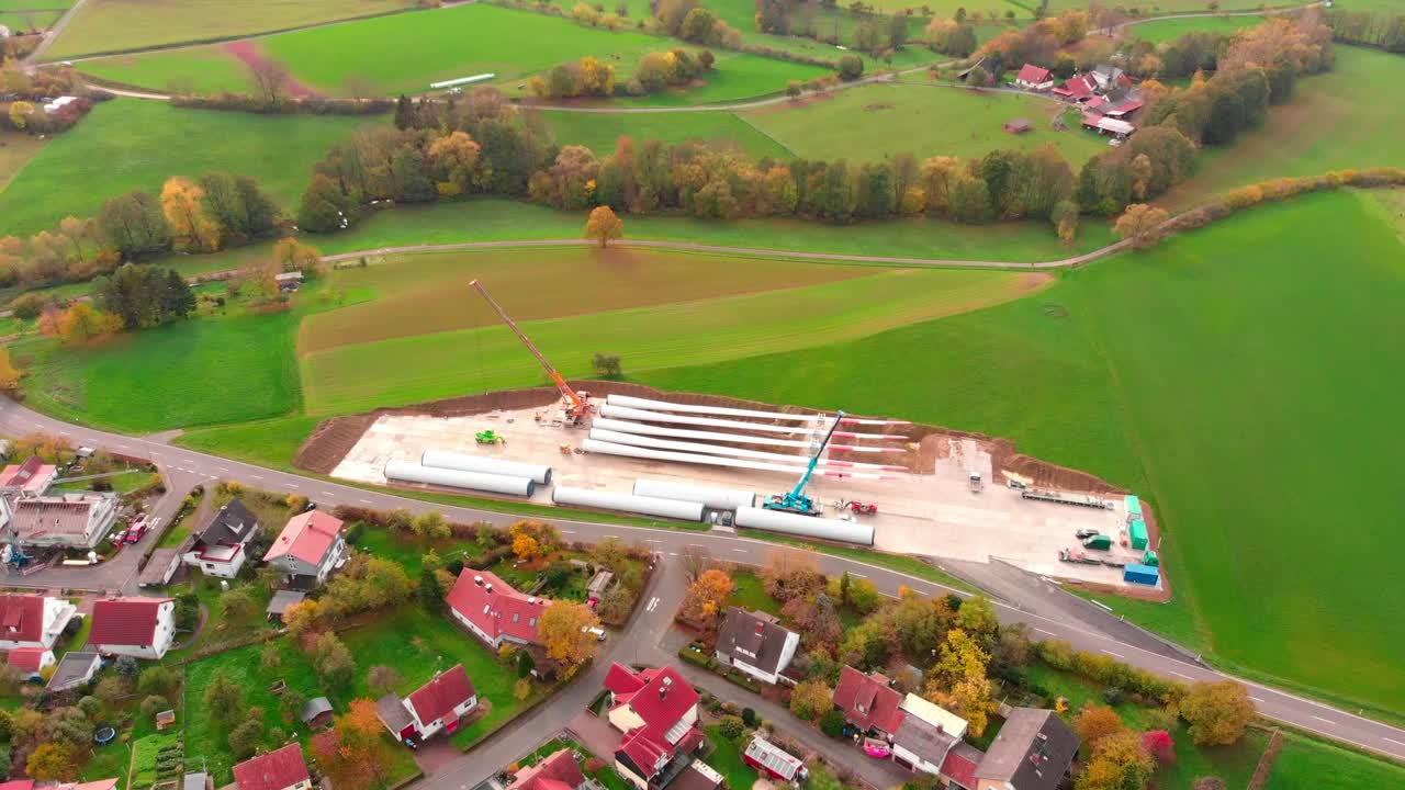 조감도 녹색 들판 마을