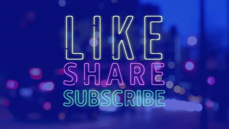 animación de como compartir suscribirse a los textos sobre el paisaje urbano