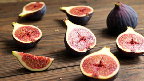 figs on a wooden table