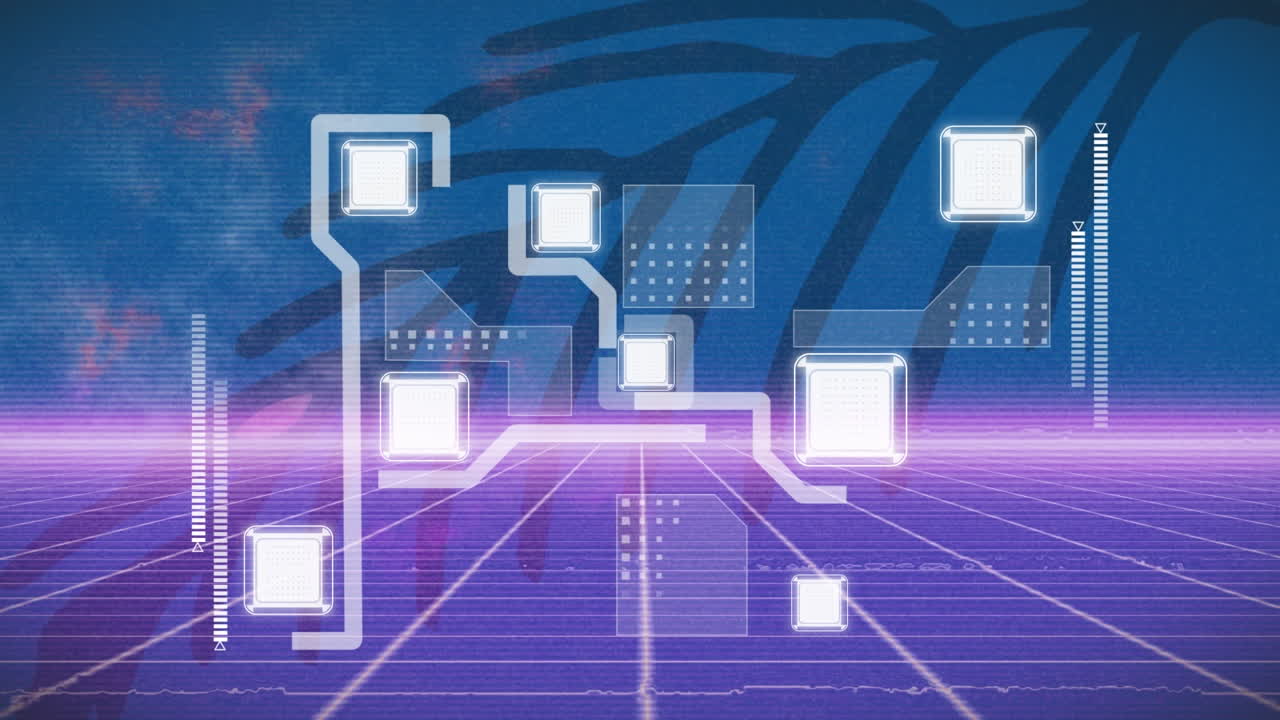 모양 위의 데이터 처리의 애니메이션