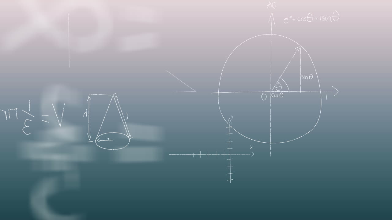 그림으로 수학 방정식과 공식의 애니메이션