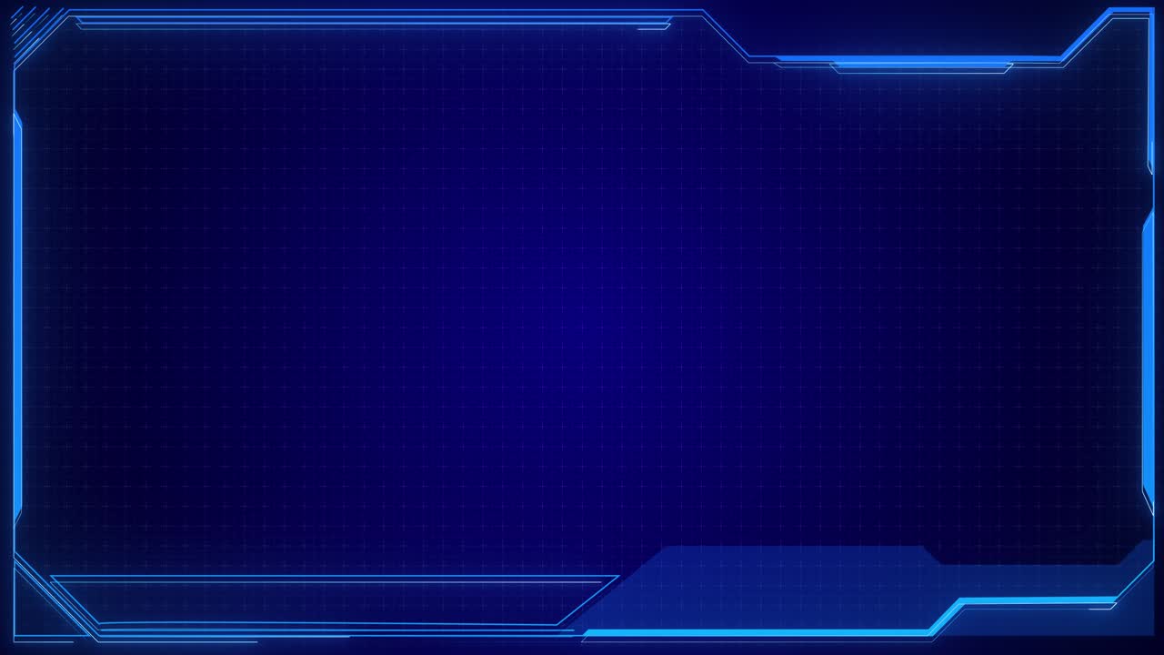 Futuristic hud frame across digital interface create modern display template for tech screens video