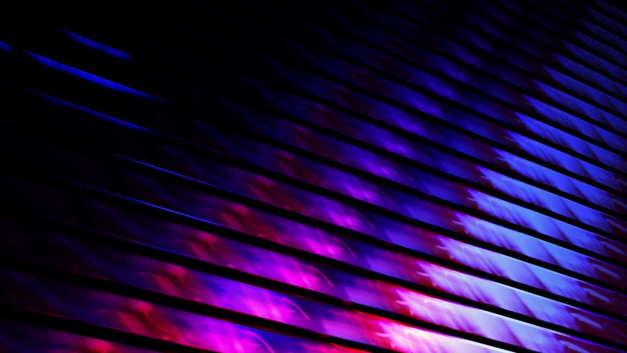 Abstract 4K dark colorful energy shine light on metal sheets pattern looping background with reflecting of light environment. Animation of seamless loop of metallic technologies and industrial metal.