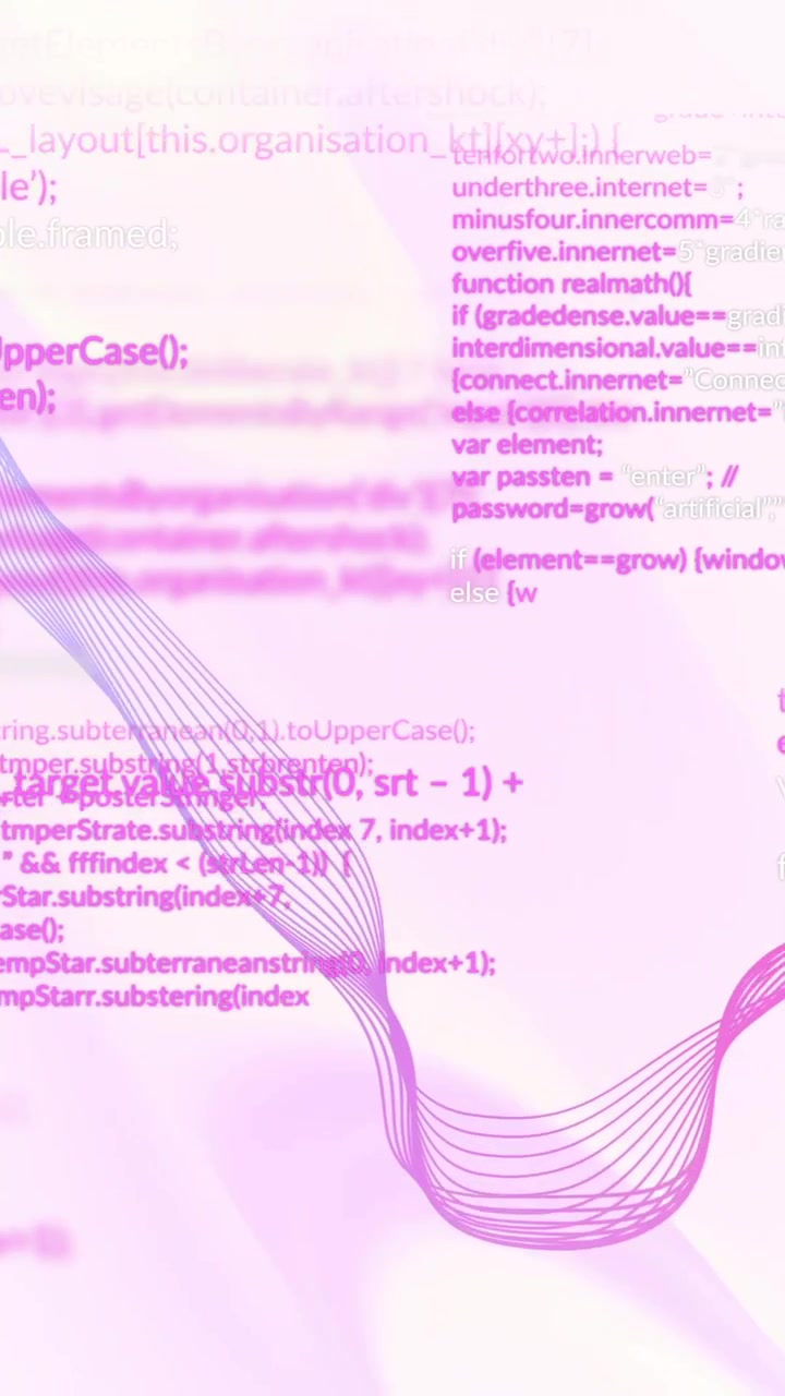 Animation of data processing over liquid flowing