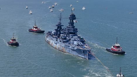 battleship texas is being moved on august 31, 2022 to galveston, texas