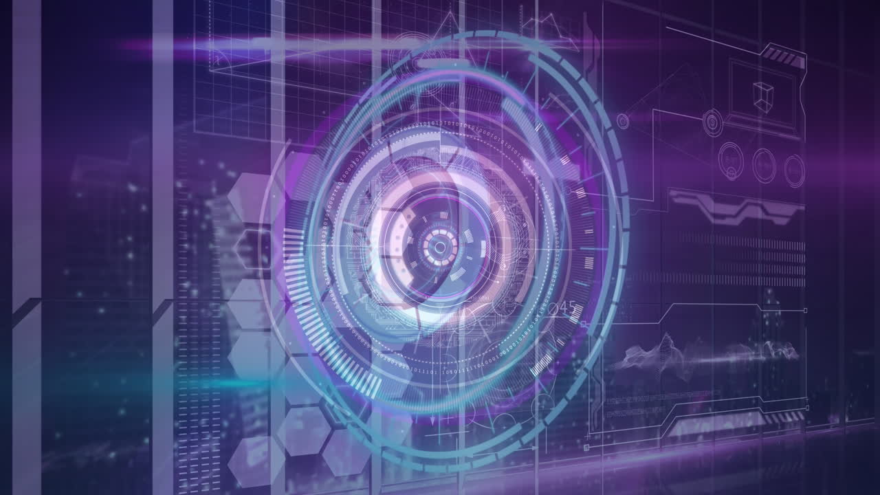 animación de escaneos y procesamiento de datos