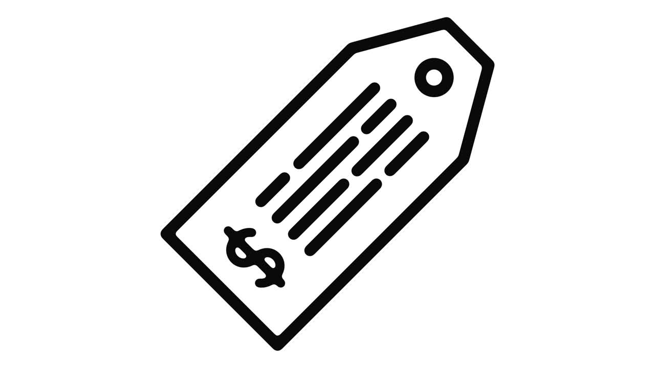 grafico di movimento della linea di prezzo