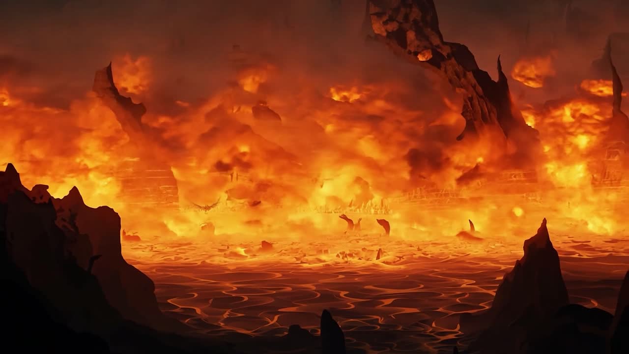 eine brennende hölle