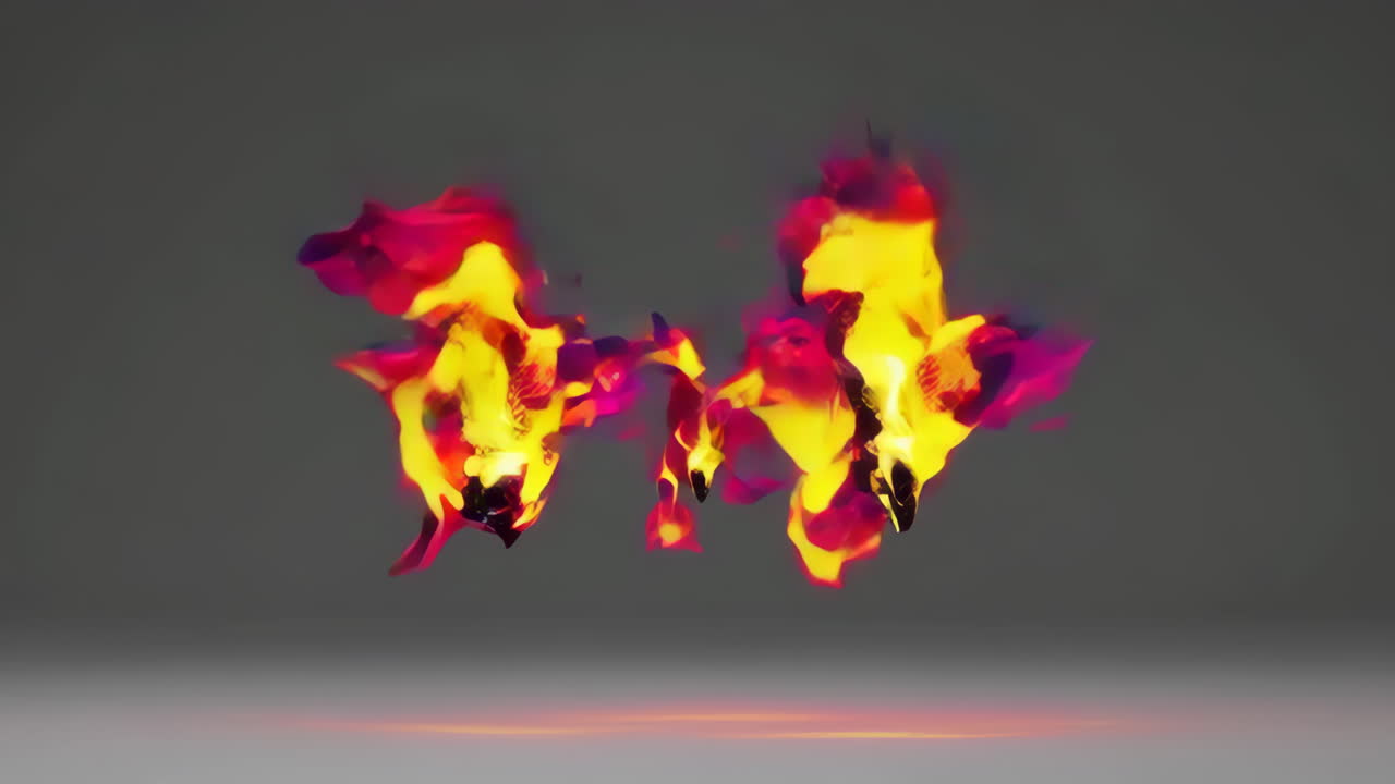 explosión de fuego abstracto