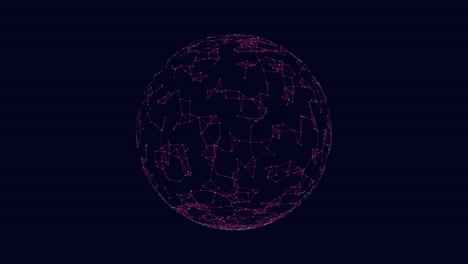 Futuristic-geometric-sphere-with-neon-glitters-on-black-gradient