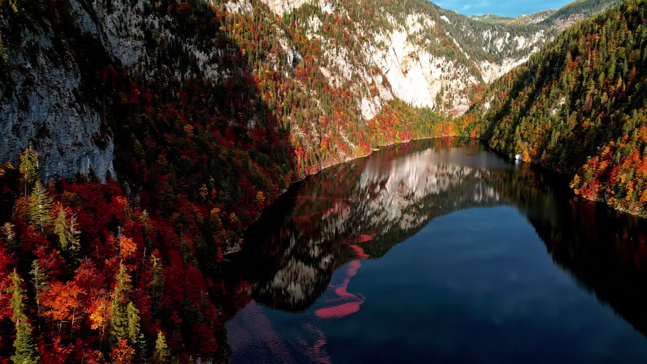 el lago toplitz por avión no tripulado