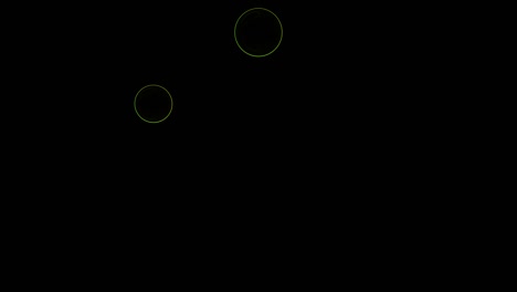 cargando la animación del icono del círculo en fondo negro