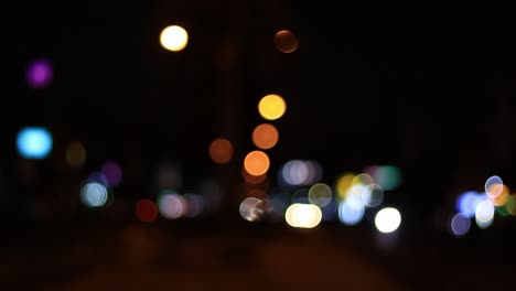 luces bokeh en la ciudad fondo de noche, fondos abstractos, fondo bokeh