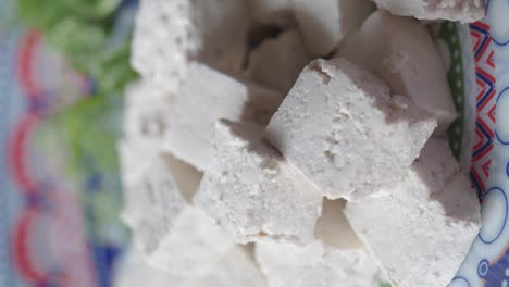 cubes of tofu