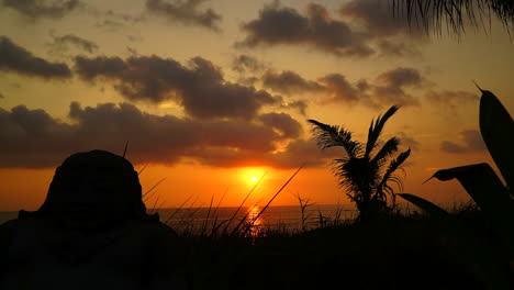 time lapse of a sunset on bali indonesia